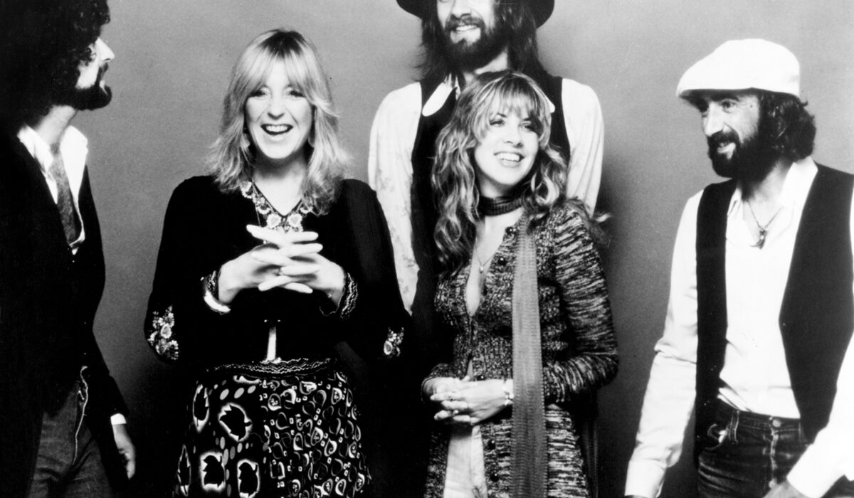 Fleetwood Mac Rumours era black and white press mid