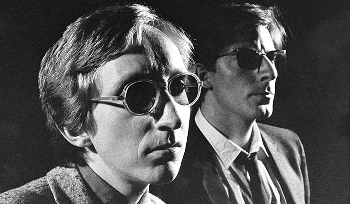 The Korgis sunglasses portrait mid