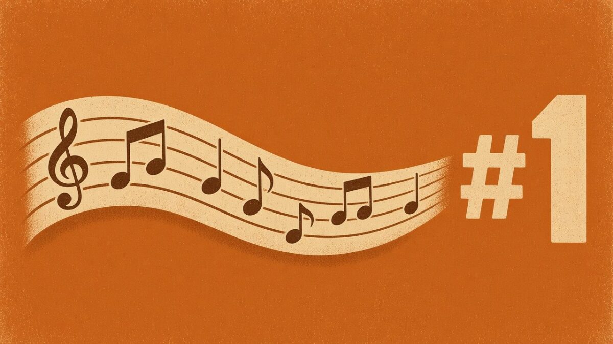 Drawing of the longest song ever to reach number one