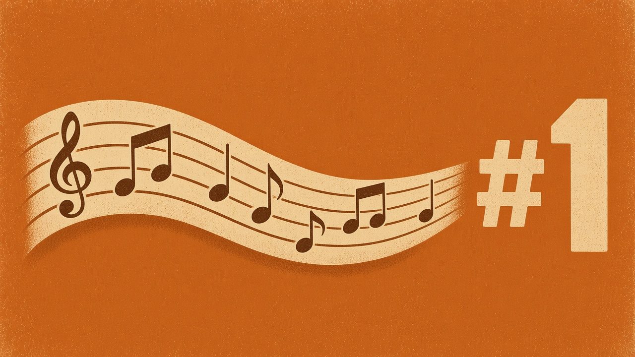 Drawing of the longest song ever to reach number one