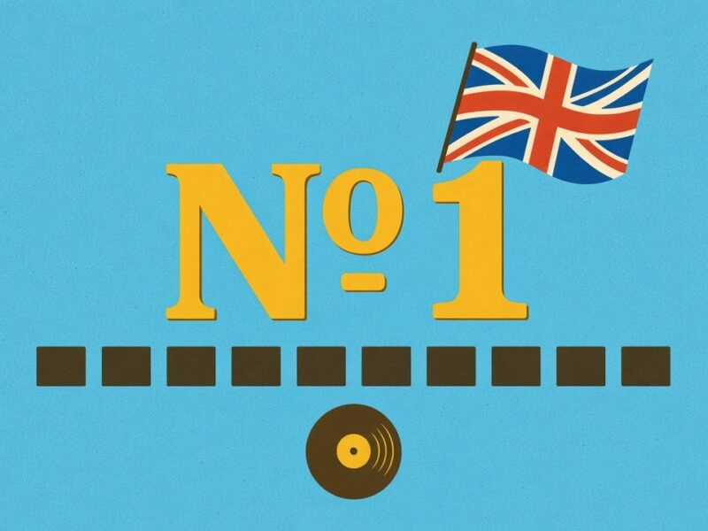 Drawing of a song holding the UK number one for the most weeks